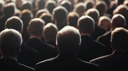 Inaugural ceremony with a moment of silence. Featuring respect and reflection