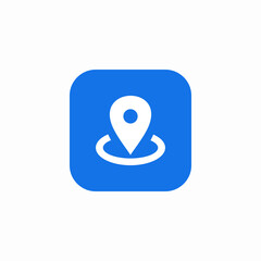 area location icon sign vector