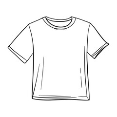 T-shirt clothing apparel simple vector