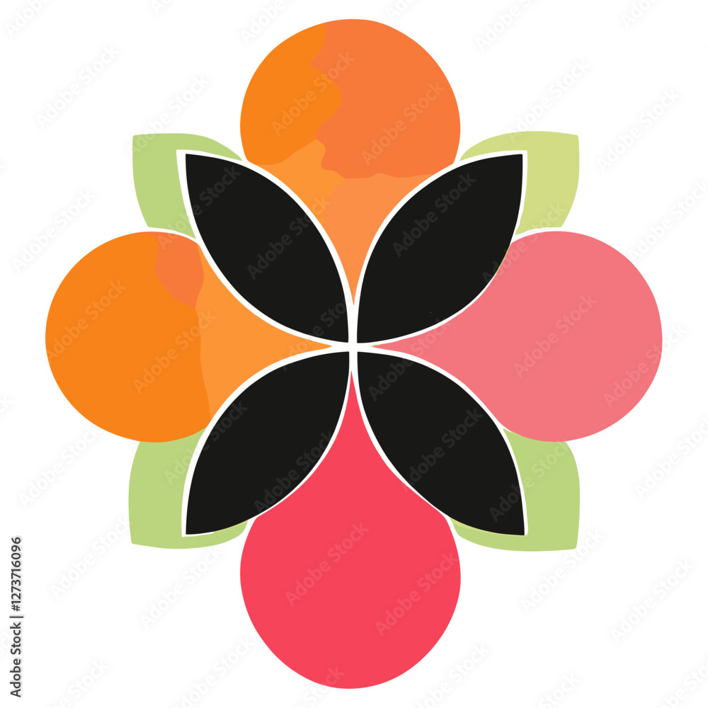 Poster art abstract pattern design vector