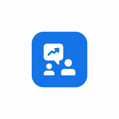 data team conversations icon sign vector