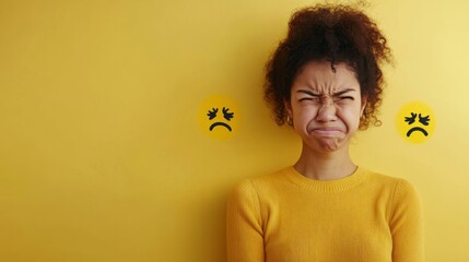 Withdrawal symptoms lead to mood swings. A person with an expression of sudden emotional change