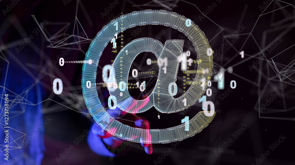 Poster mail communication support contact concept service - neural network exposure digital