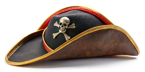 Pirate Hat on White Background