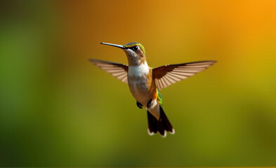 Fototapeta premium black tailed hummingbird