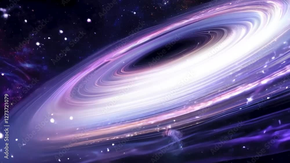 Wall mural exploring a cosmic swirl in deep space