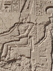 Egyptian hieroglyphs, Karnak Temple, Luxor, Egypt