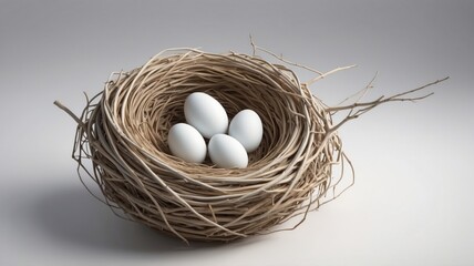 Eggs in a Nest: Nature's Delicate Cradle of Life