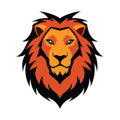 lion vector illustration  on white background