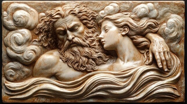 Neptune and Amphitrite: An Embrace of Sea and Sky