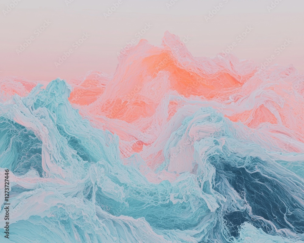 Poster vibrant abstract lines form a colorful background suitable for visual content, presentations, techno