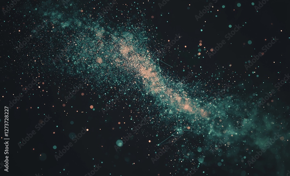 Poster classic blue serves as the color for this abstract polygonal space background that includes connecti