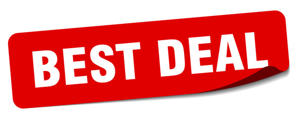 best deal sticker. best deal label