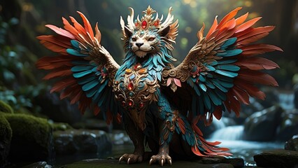 Cartoon Depiction of a Hindu God