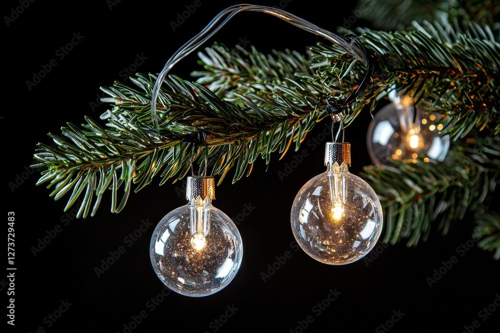 Poster the bokeh effect of christmas and new year lights and decor produces a vibrant abstract background w