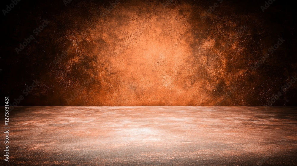 Poster an abstract background featuring a soft blurred orange light bulb with a gradient effect for illustr