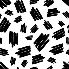 Seamless pattern with hand drawn scribble smears