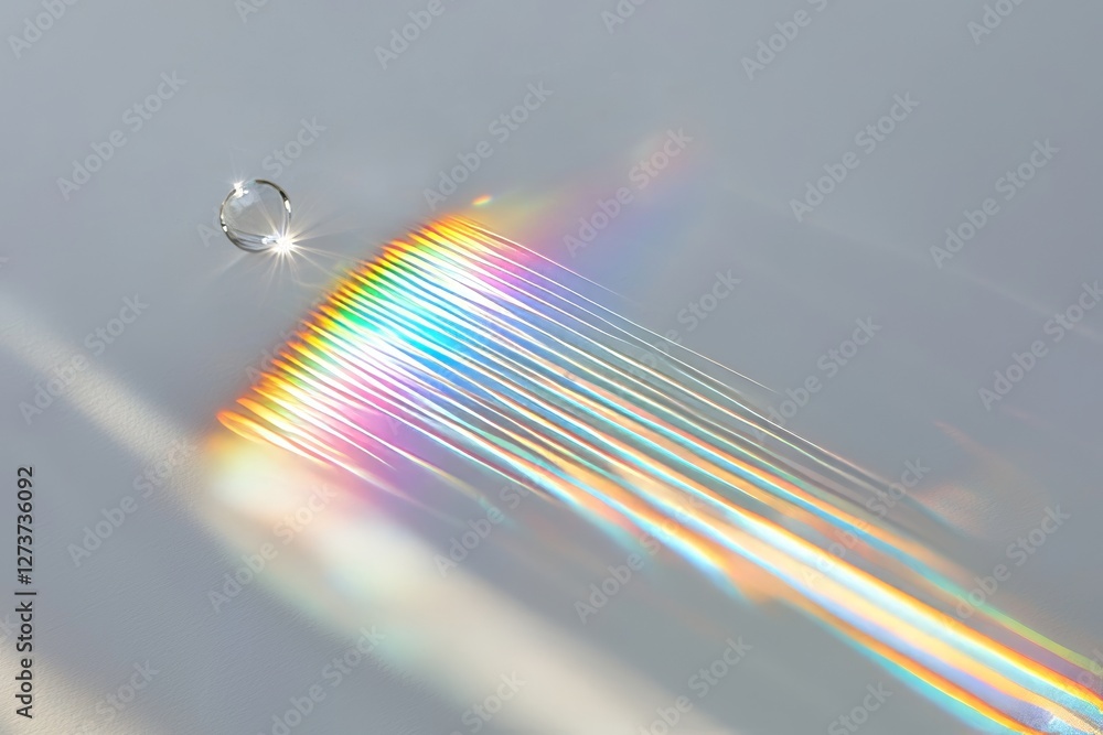 Aufkleber a white background serves as the setting for a water texture overlay effect, complete with rays of l