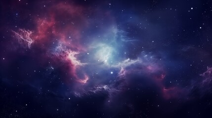 Naklejka premium Colorful space galaxy cloud nebula. Stary night cosmos. Universe science astronomy. Supernova background wallpaper