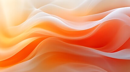 Obraz premium Abstract Orange and White Wave Background Design