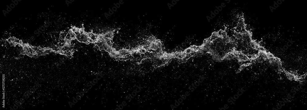 Poster in this abstract technology science background, created using 3d rendering, a corrupted network or c