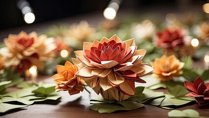 3D floral Pattern HD Wallpaper Background ai generated