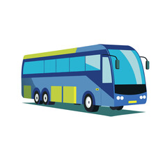 bus isolated on white background