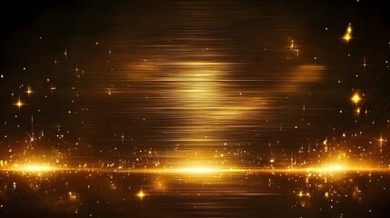 The elegant gold brushed metal texture with smooth horizontal brush strokes and a glowing light reflection effect creating a minimalist and modern design