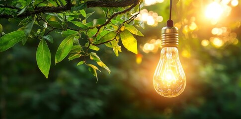 Renewable energy and conservation are the core principles behind the concept of the electric light bulb tree and its sustainable technology applications