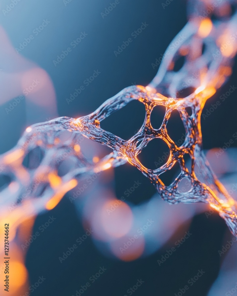 Fototapete cutting-edge vr fitness design neon wireframe on dark background for dynamic workouts - tech innovat