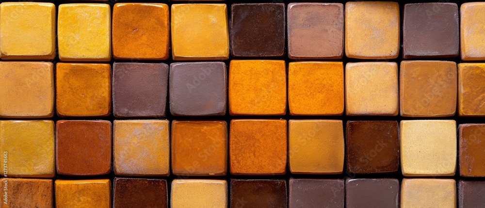 Poster modern artisan confectionery grid sophisticated lemon bars with textured shortbread base in studio s