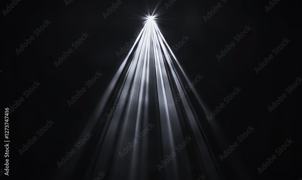 Poster the glow effect is highlighted on spotlights set against a dark background