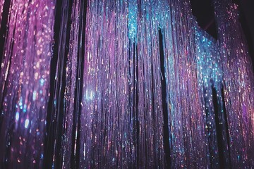 Warm, colorful rainbow crystal light spills onto a black background with a blurred, defocused effect, evoking a retro analog film feel for overlaying or filtering photos
