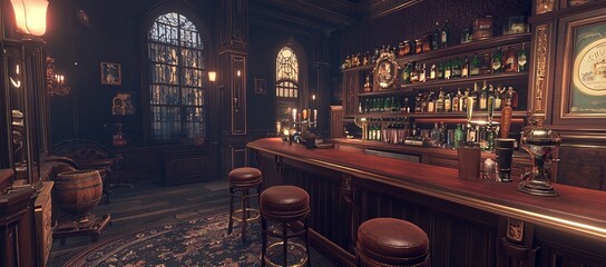 A lively ambiance is created at this bar by its artisanal cocktails, stylish glassware, and the mesmerizing glow of bokeh lighting