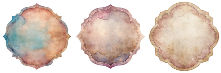 Colorful watercolor backgrounds, elegant shapes, artistic design, perfect for invitations, stylish templates, and creative projects.