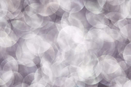 Abstract white and gray bokeh background