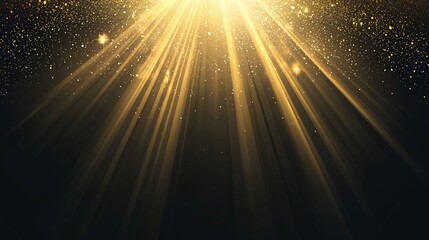 Sun rays light isolated on black background is available for overlay design with transparent sunlight and special lens flash light effect