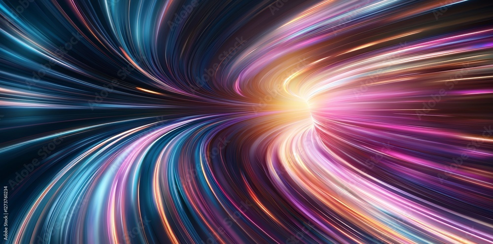 Poster stock produces a stunning abstract background of dynamic speed and light trails with long exposure