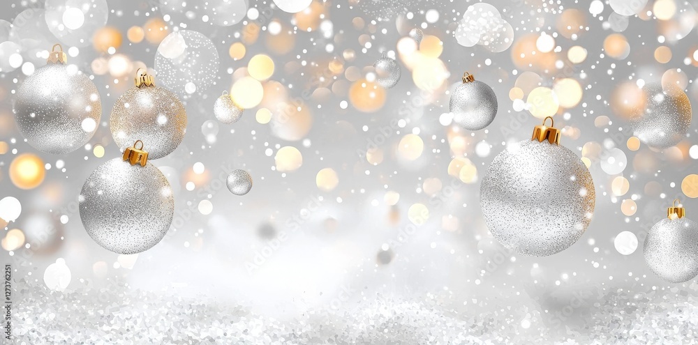 Poster a dreamy soft focus wallpaper backdrop serves as the foundation for a seamless abstract white bokeh 