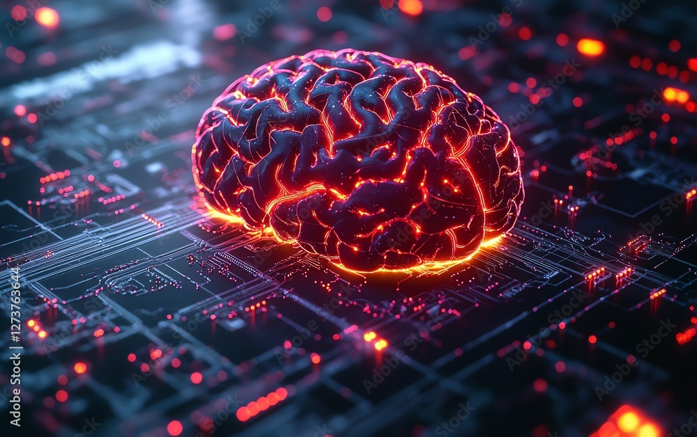 Poster advanced ai brain chip interface
