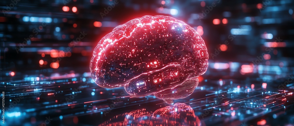 Aufkleber advanced cognitive enhancement with ai brain chip technology