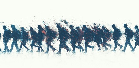 A wide-angle visual composite featuring a diverse group of people from different countries, symbolizing global communication and connection, perfect for banners or ad displays