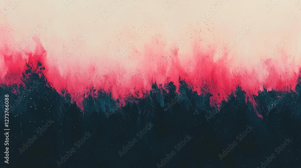 Poster a simple red gradient is used to create a background with a clean and textured style