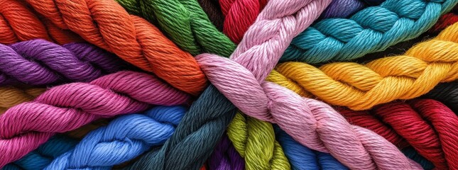 The concept of teamwork, represented by a rope, integrates diverse partnerships, connecting the team and fostering unity, strength, and support