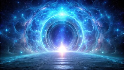 Fototapeta premium Mysterious Portal with Glowing Energy