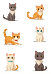 \Cute cat design vector material\