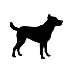 Dog Silhouette Vector Design for Recraft.ai Projects