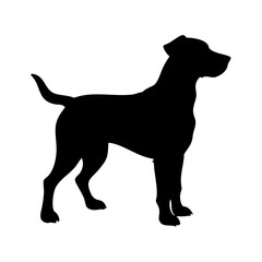 Dog Silhouette Vector Design for Recraft.ai Projects
