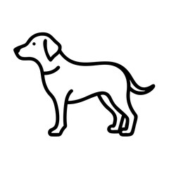 Elegant Dog Silhouette Vector Artwork for Creatives