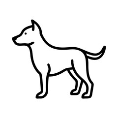 Elegant Dog Silhouette Vector Artwork for Creatives